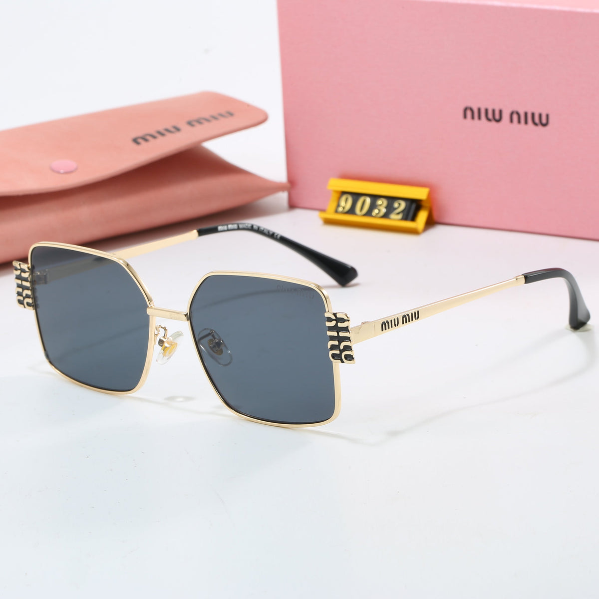 2026 7 colors new metal frame thin temple sunglasses 9032