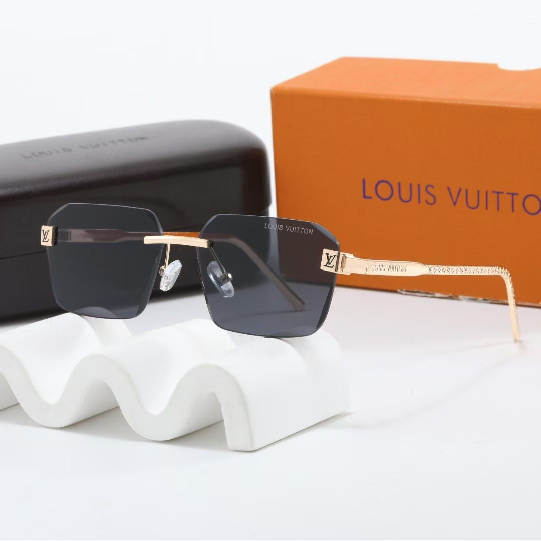 2026 7 colors frameless new metal sunglasses