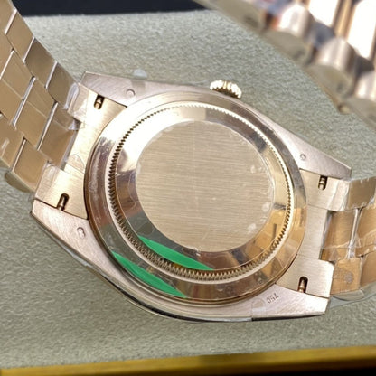 Regency Weekday 40 mm Weekday Fluted Bezel Sundust set with diamonds Dial 228235 6062