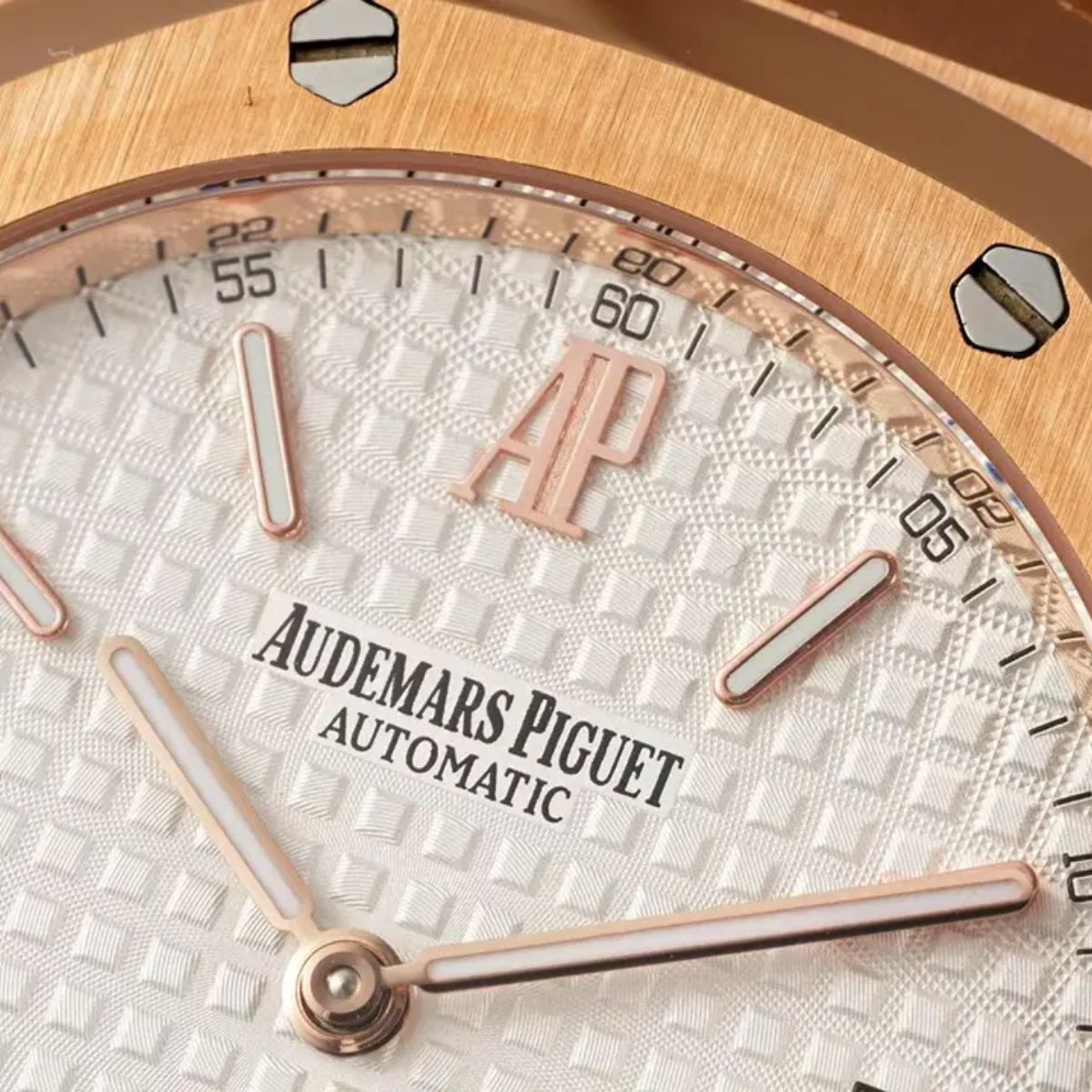 [Super Clone] Prestige Atelier Octagon Sport 39mm White Dial Rose Gold 4443