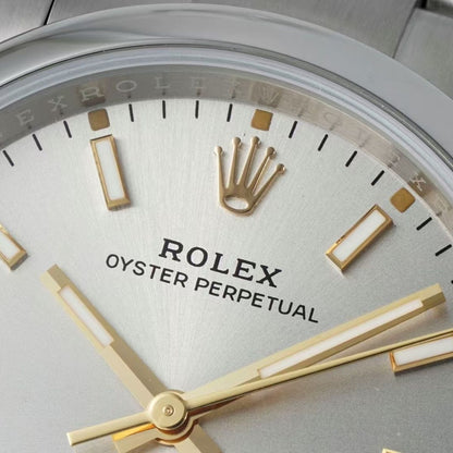 [Super Clone] Regency Timeless Perpetual 41 mm Timeless Trapeze Bezel Silver Dial 134300 8649