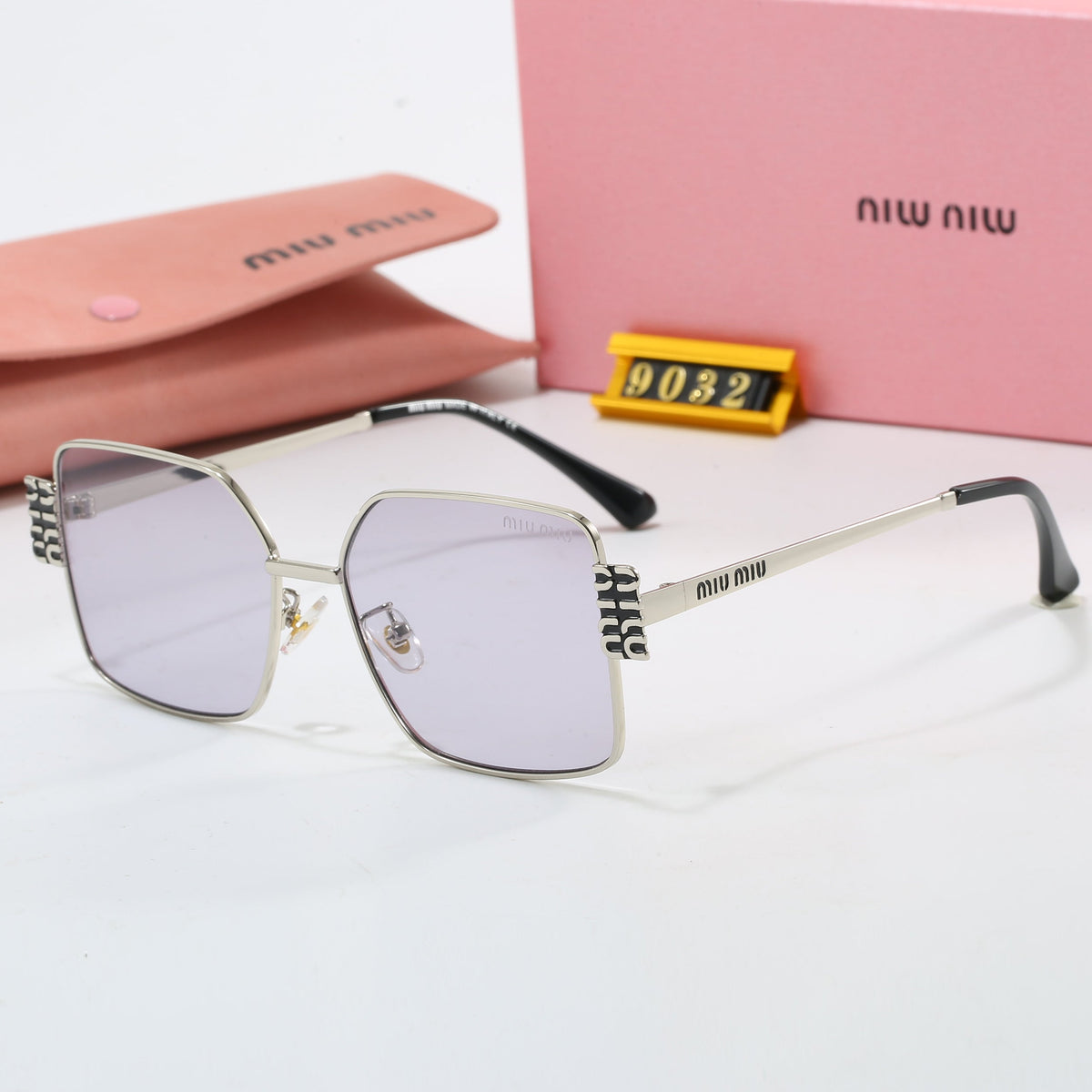 2026 7 colors new metal frame thin temple sunglasses 9032