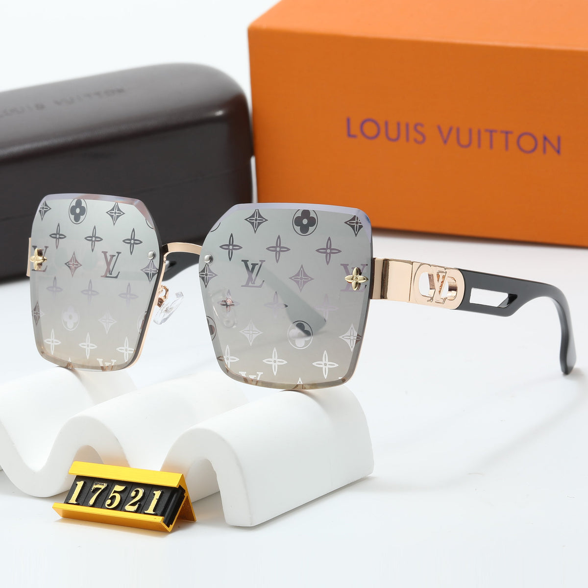 2026 6 Colors Fashion Square Frame Sunglasses 17521