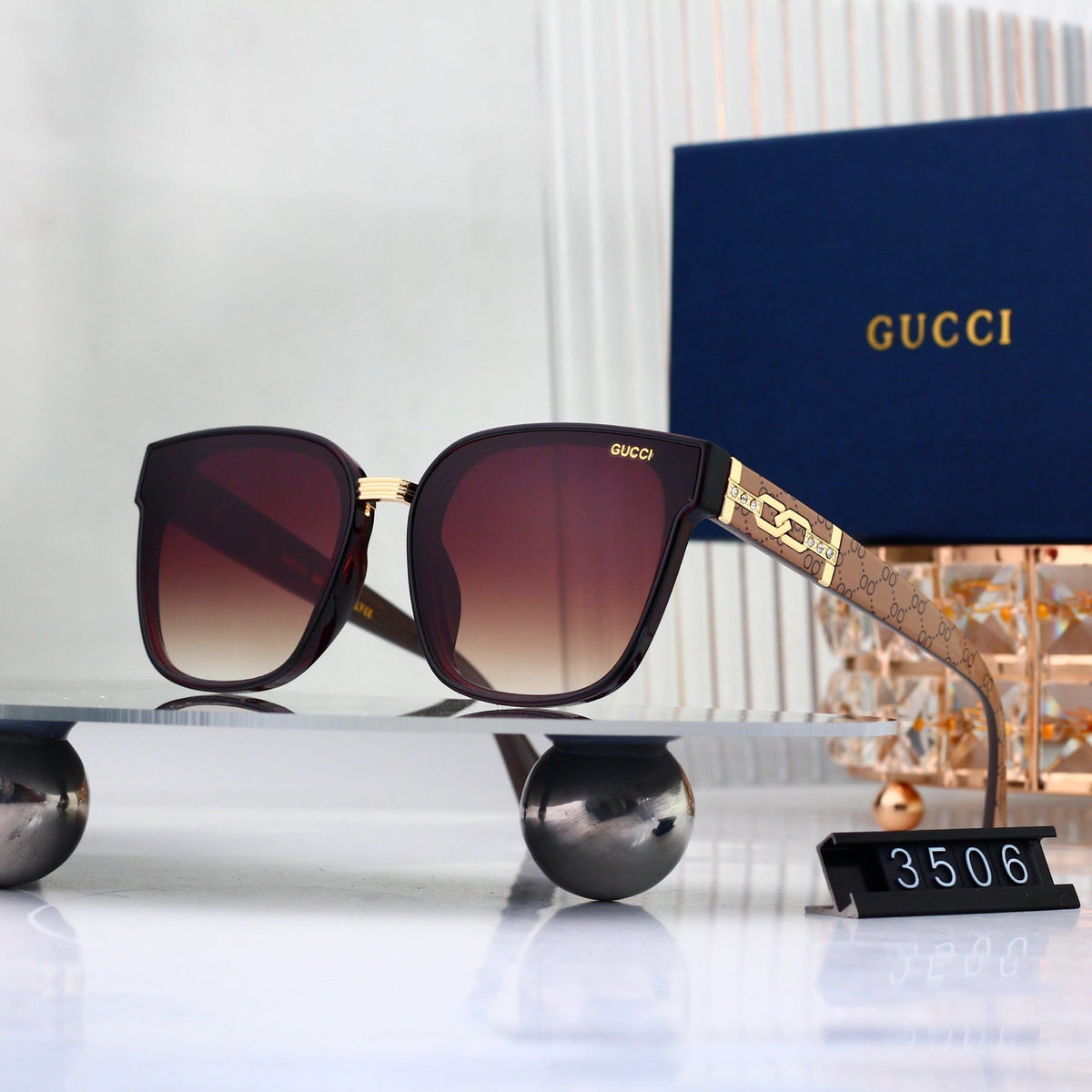 2026 Full Frame Cat Shape Gradient Sunglasses