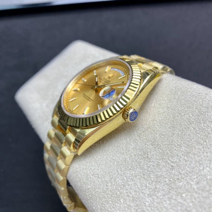Regency Weekday 40 mm Weekday Fluted Bezel Champagne colour Dial 228238 7130