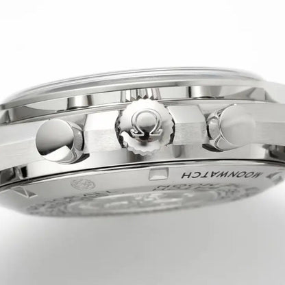 Celestial Moon Chronograph Professional 42mm Steel On Steel Silver Dial 7486
