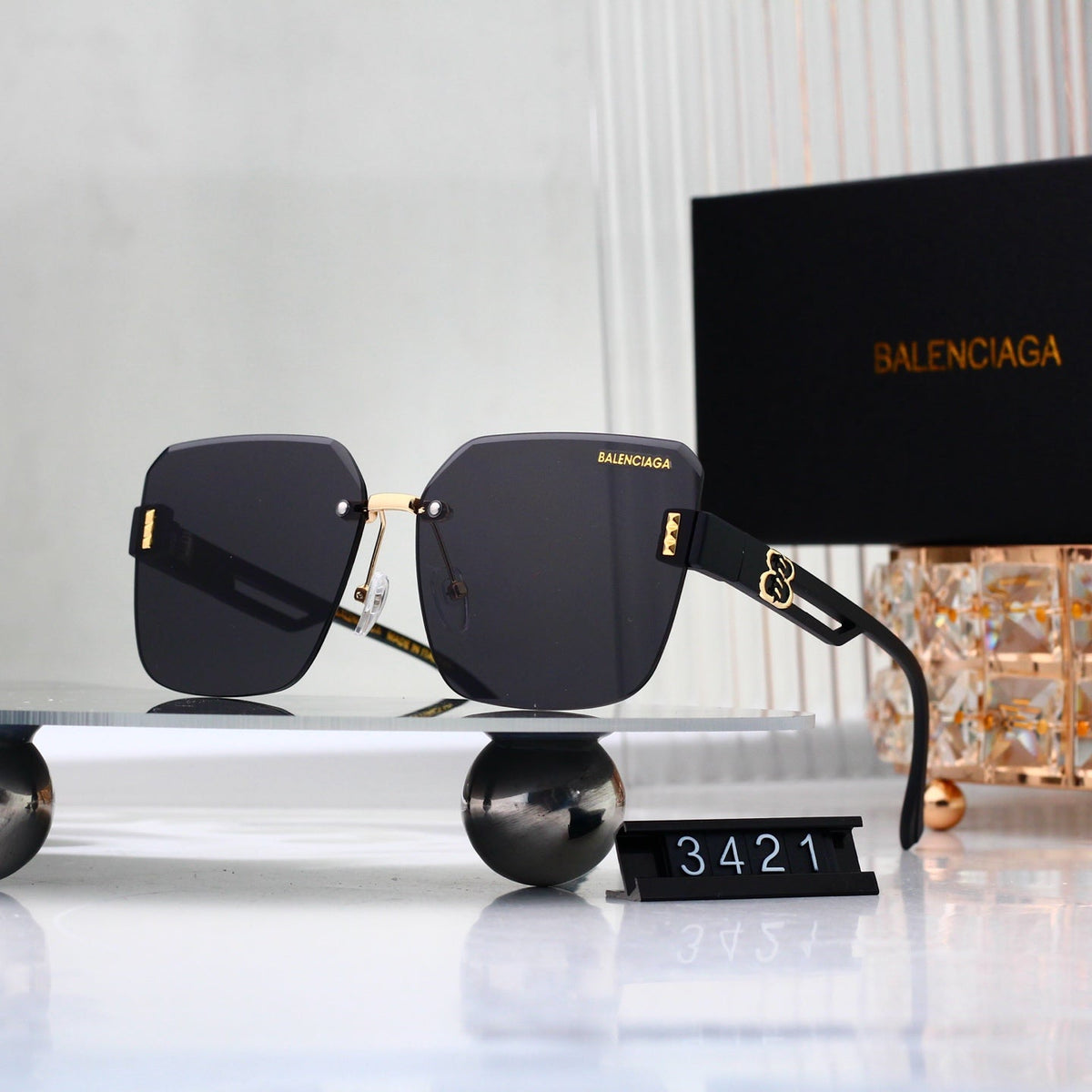 2026 Frameless Metal Gradient Sunglasses