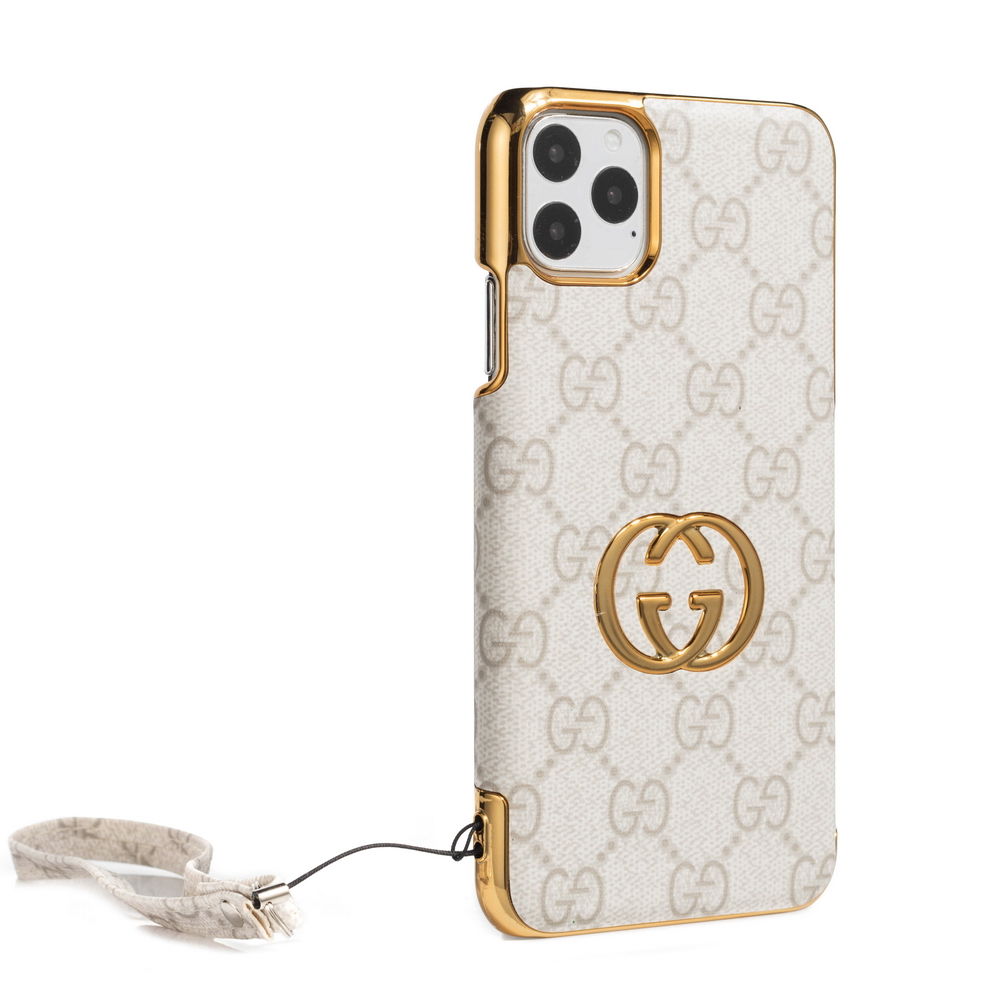 Fashion Electroplated Gold Edge Case