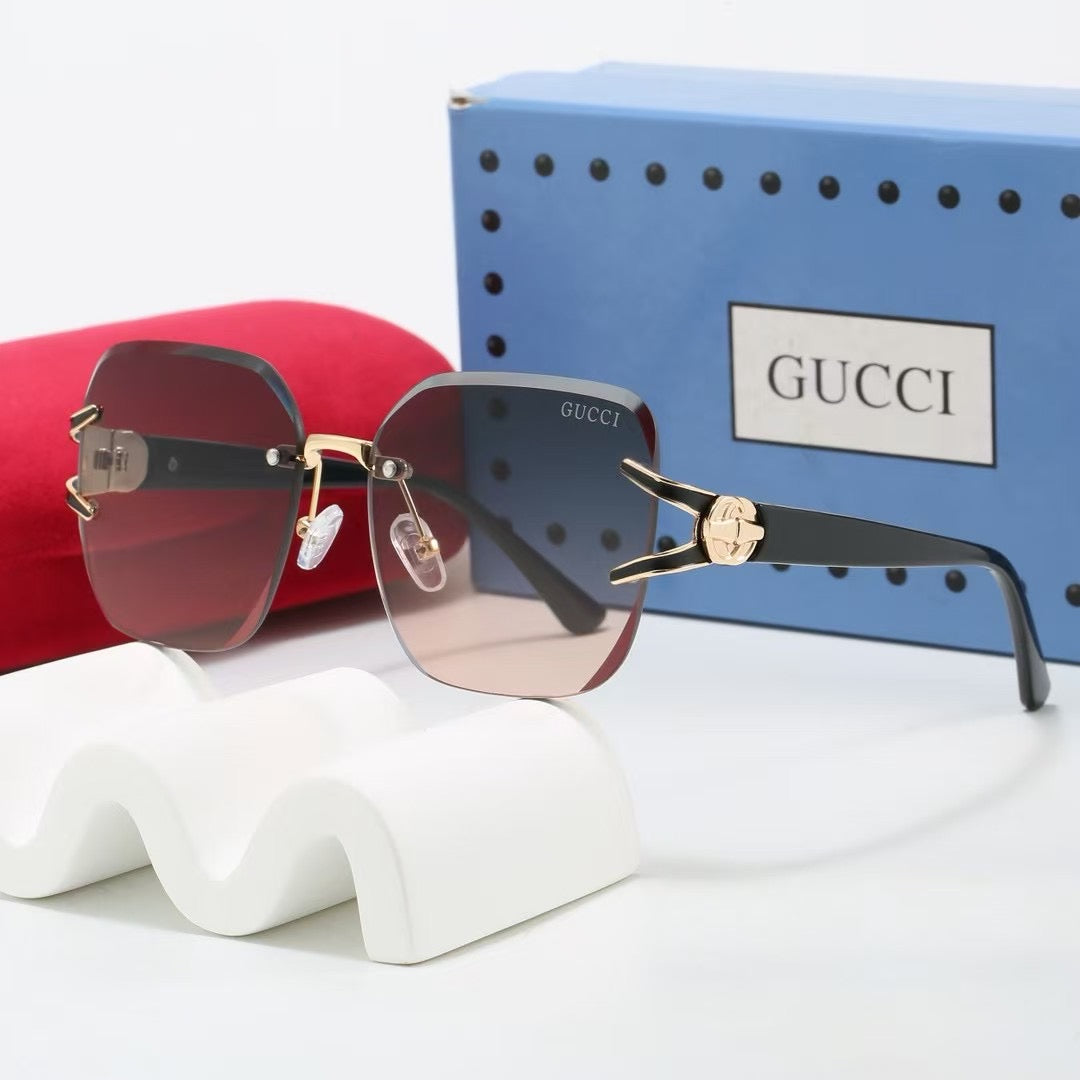 2026 Gradient frameless thin sunglasses