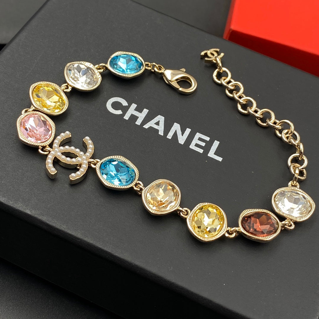 Colored Crystal Diamond Bracelet