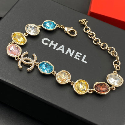 Colored Crystal Diamond Bracelet