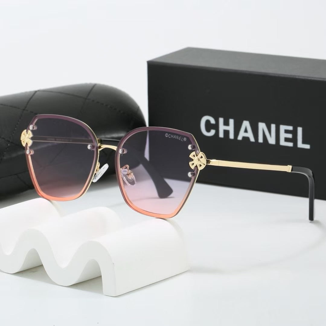 2026 7 colors frameless metal thin lens sunglasses