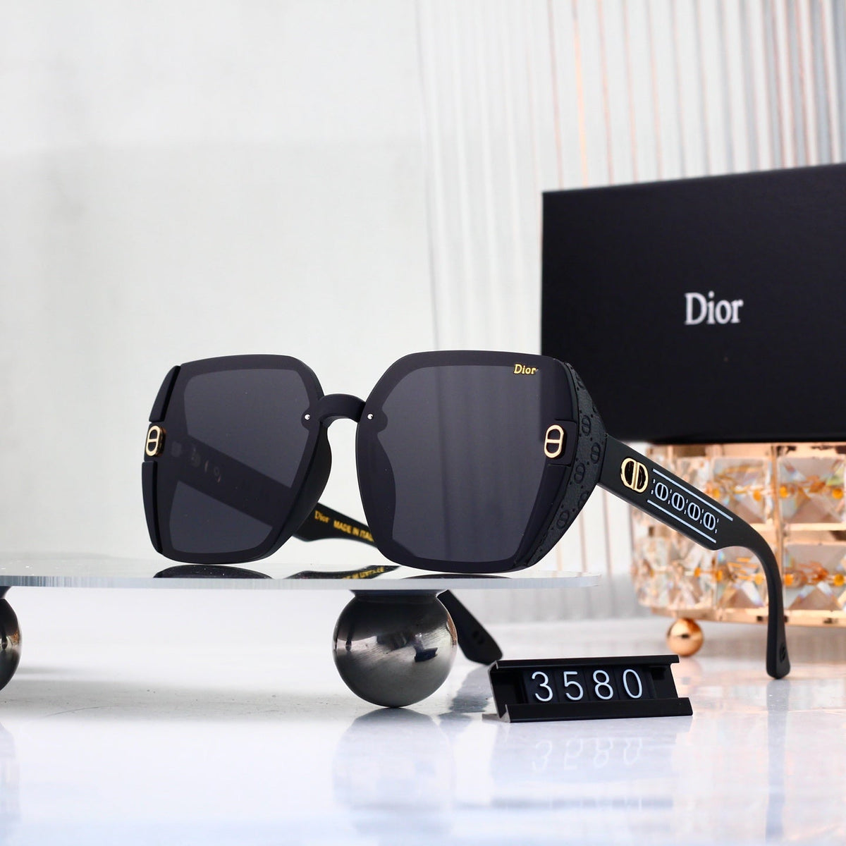 2026 Half Frame Square Gradient Sunglasses