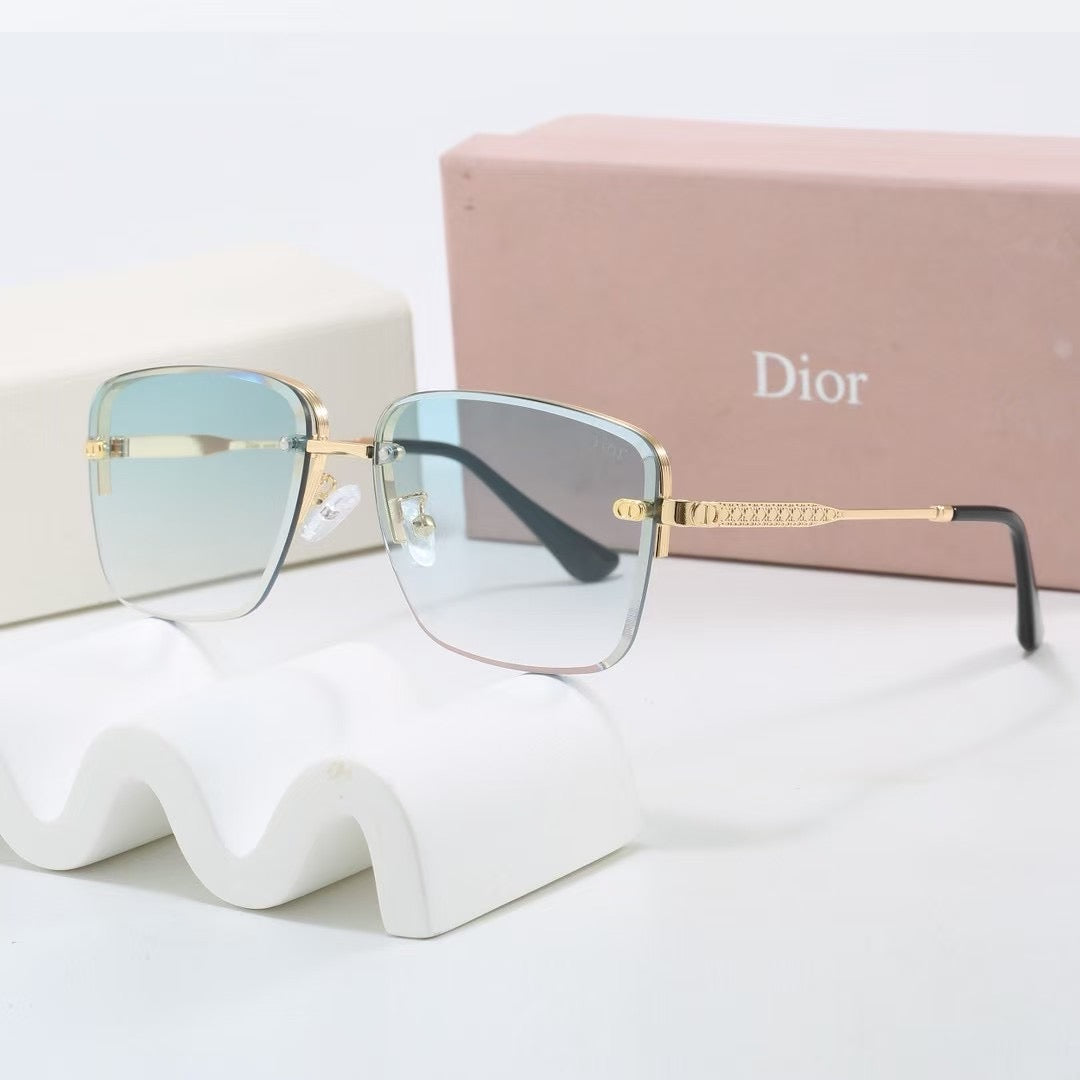 2026 Gradient two-tone metal sunglasses