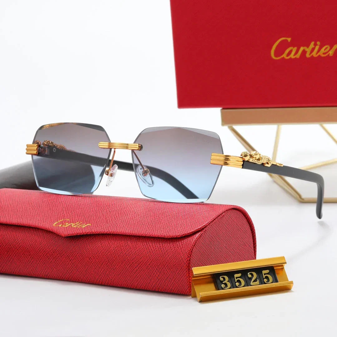 2026 5-color fashionable CAR letter flat sunglasses