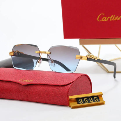 2026 5-color fashionable CAR letter flat sunglasses