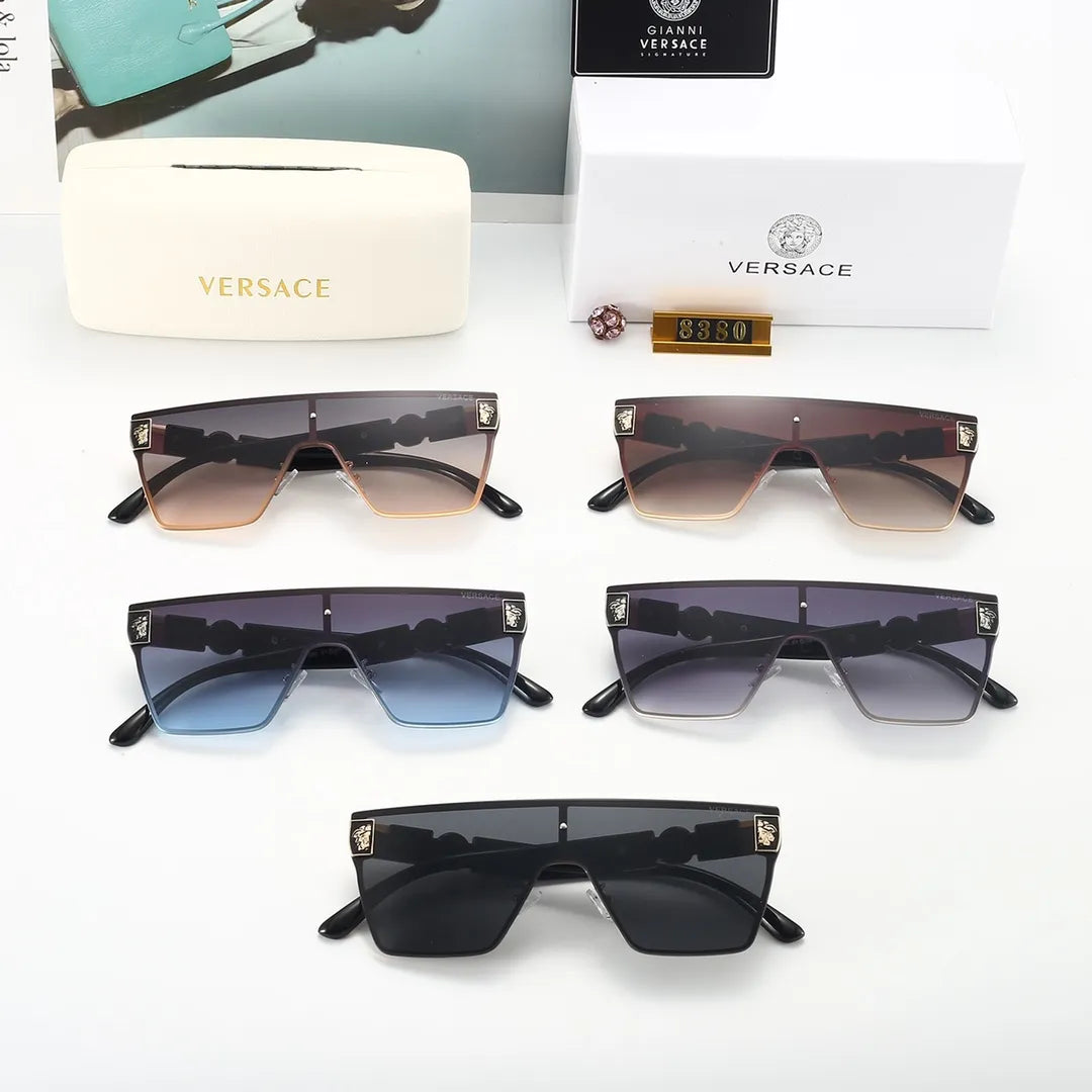 2026 New Fashion Half-Portrait Logo Sunglasses