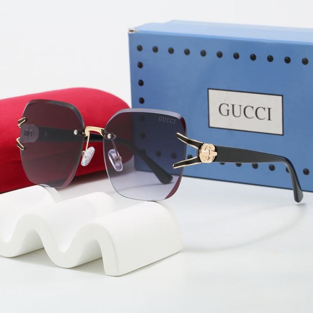 2026 Gradient frameless thin sunglasses