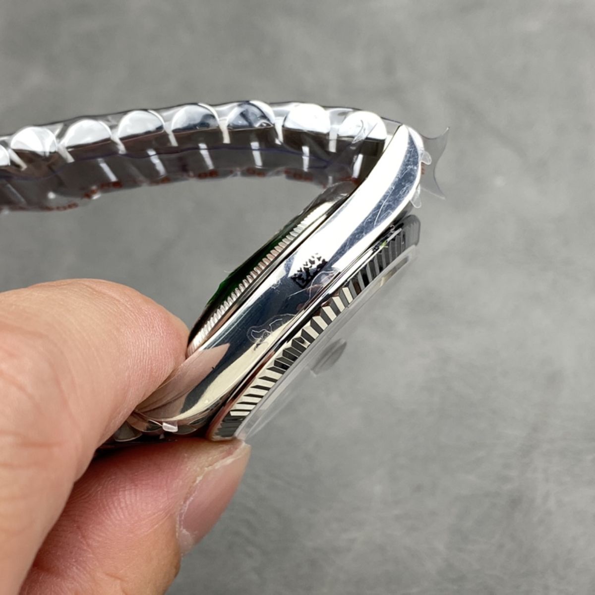 [Super Clone] Regency Weekday 36 mm Weekday Fluted Bezel Silver Dial 128239 5782