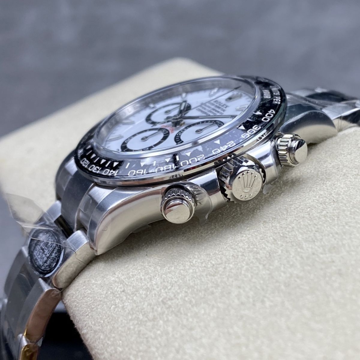 [Super Clone] Regency Racing Chronograph 40 mm Timelesssteel Ceramic Bezel Panda Dial 126500LN 4470