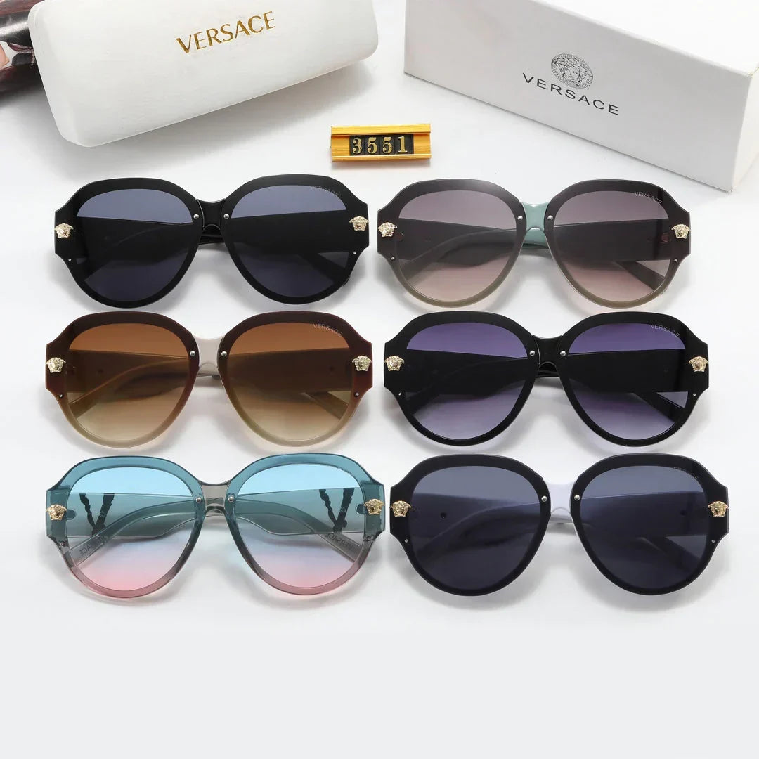 2026 6-color fashion VE letter temple sunglasses polarized glasses