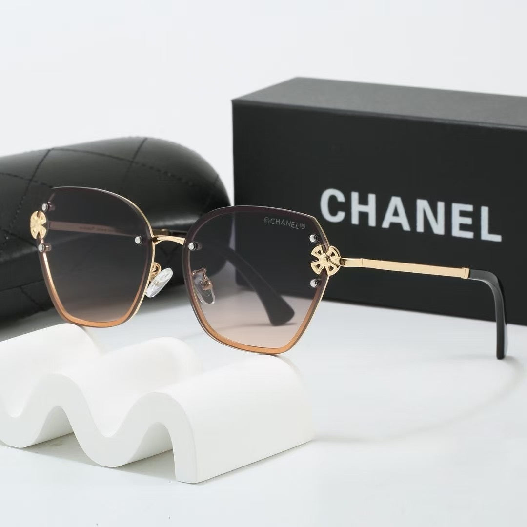 2026 7 colors frameless metal thin lens sunglasses