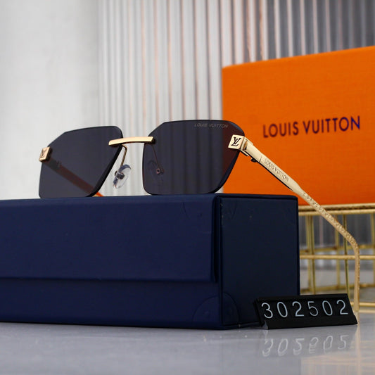 2026 5-color thin lens metal new sunglasses 302502
