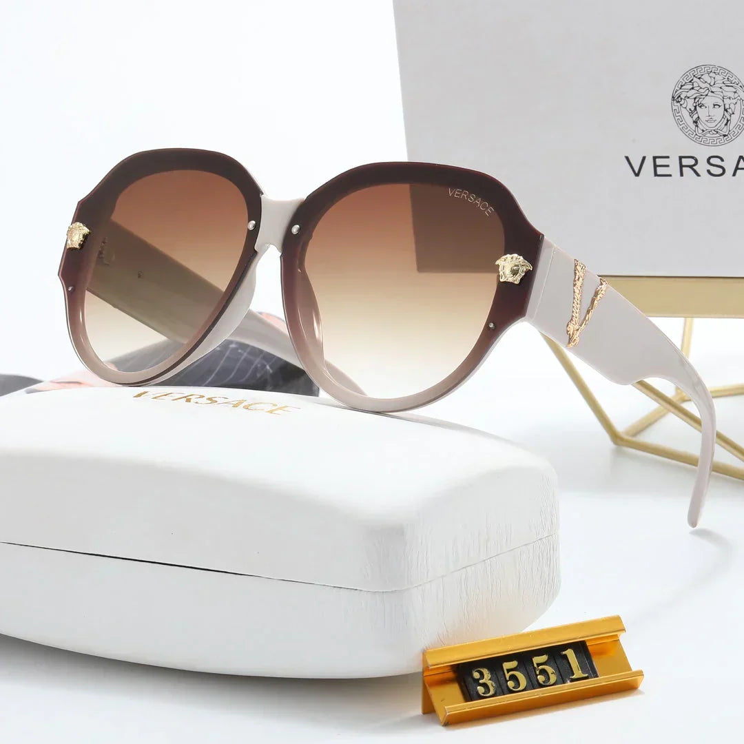 2026 6-color fashion VE letter temple sunglasses polarized glasses