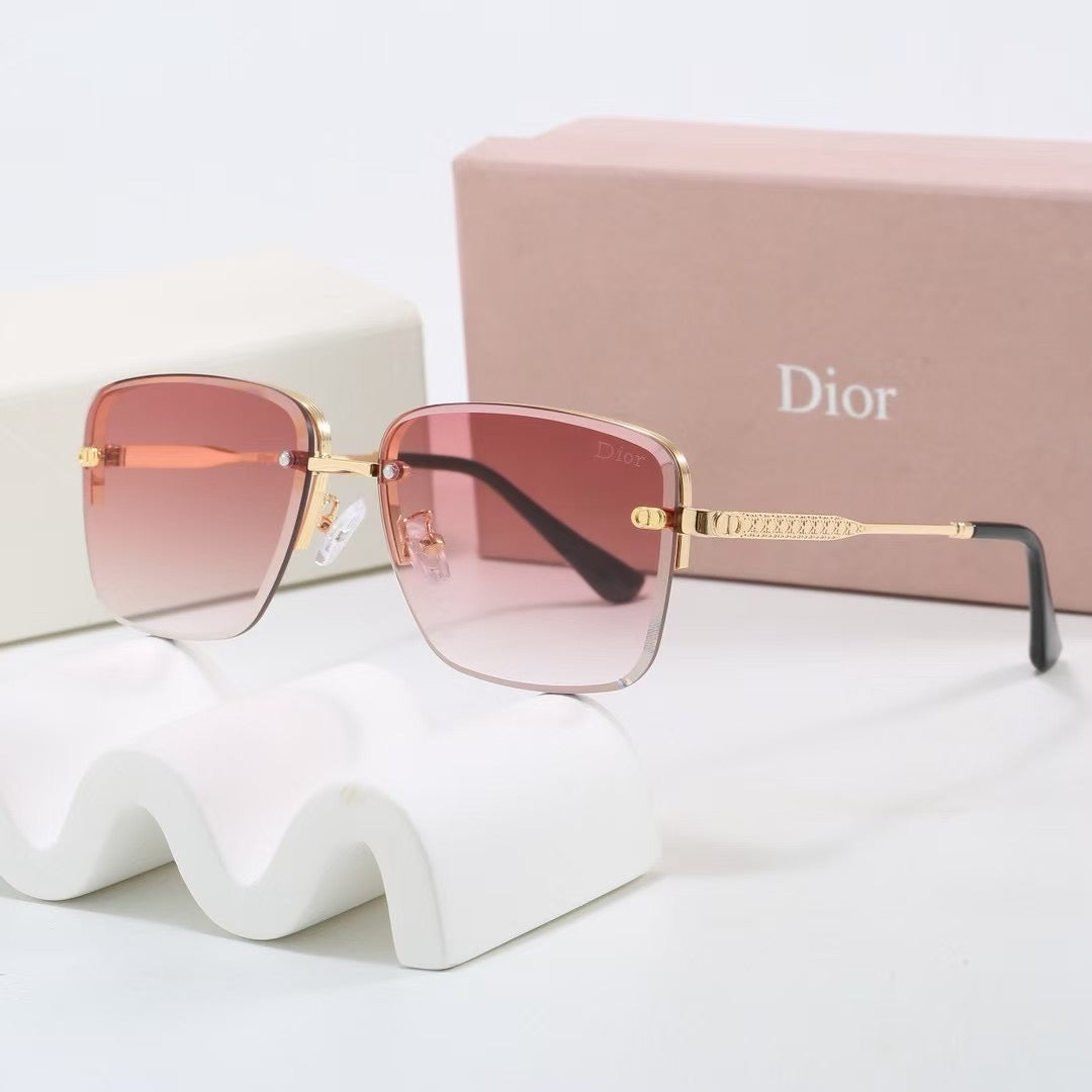2026 Gradient two-tone metal sunglasses
