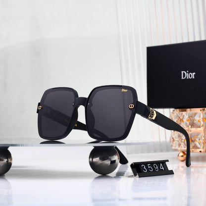 2026 Half Frame Square Gradient Sunglasses