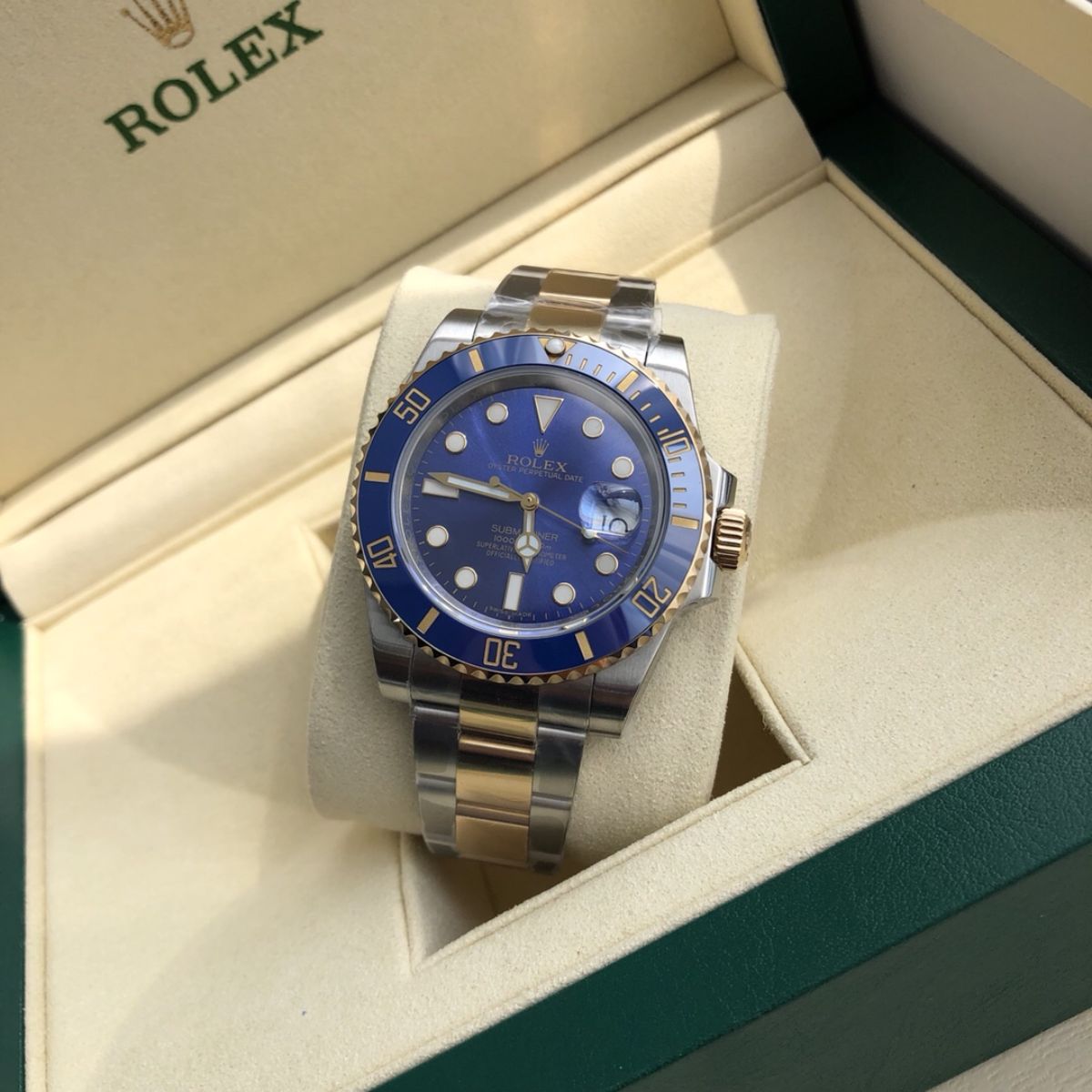 [Super Clone] Regency Diver Date 41 mm Timeless Blue ceramic Bezel Bright blue Dial 126613LB 8587