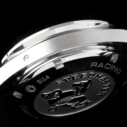 Celestial Racing Chronograph 40mm Steel On Rubber Strap White Dial 1729