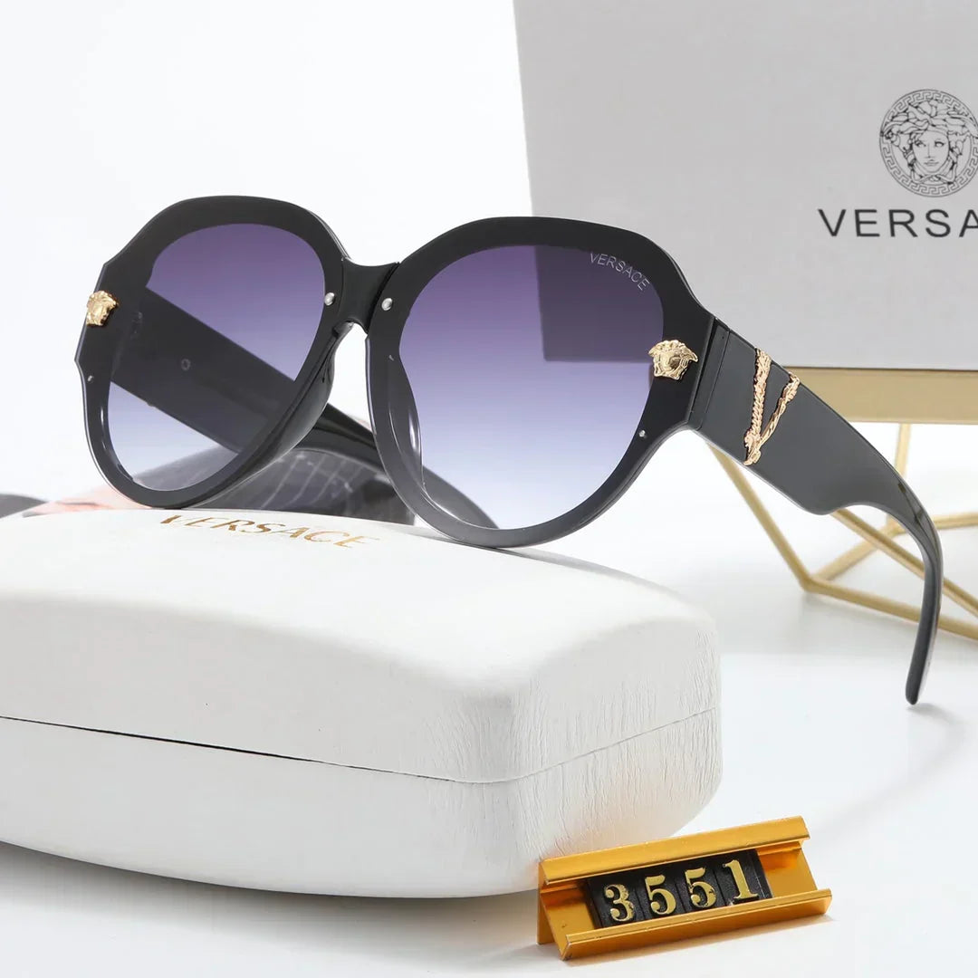 2026 6-color fashion VE letter temple sunglasses polarized glasses