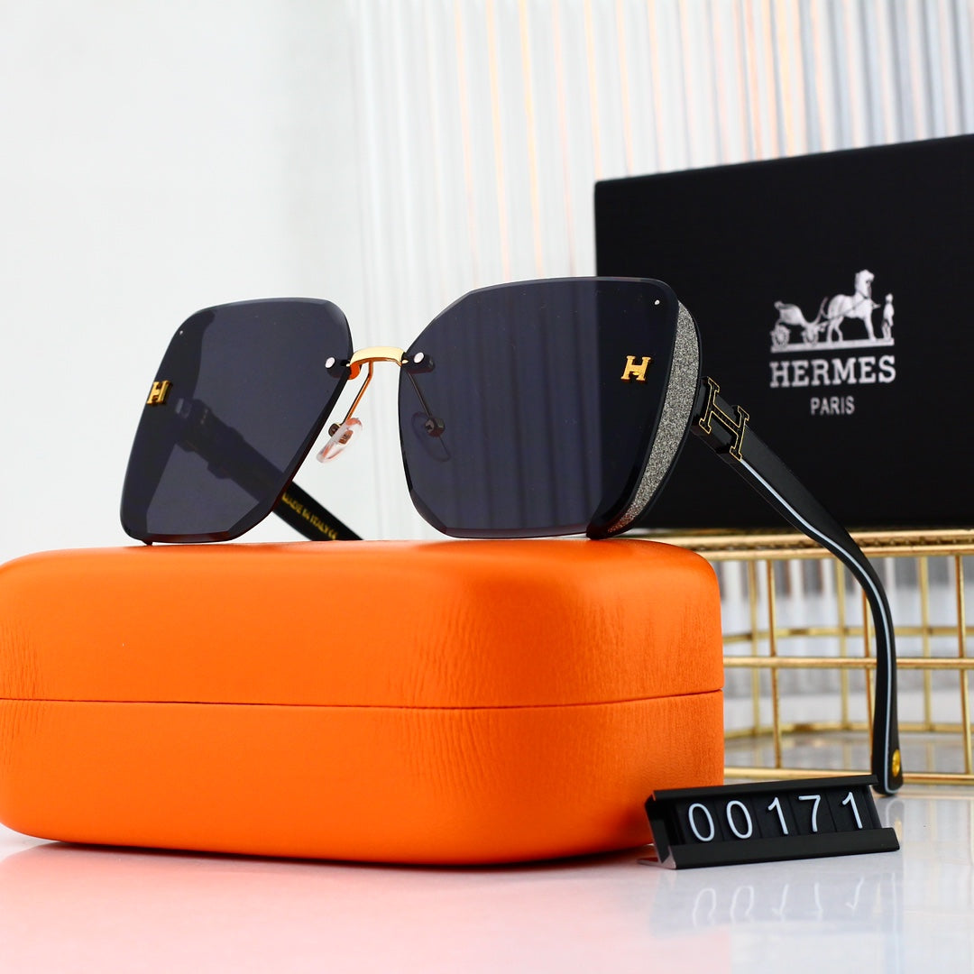 2026 4 colors new popular frameless thin edge frosted sunglasses 00171