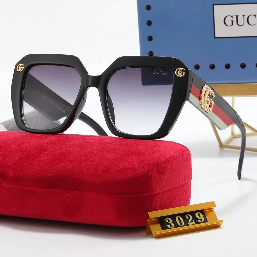 2026 Striped Frame Vintage Sunglasses