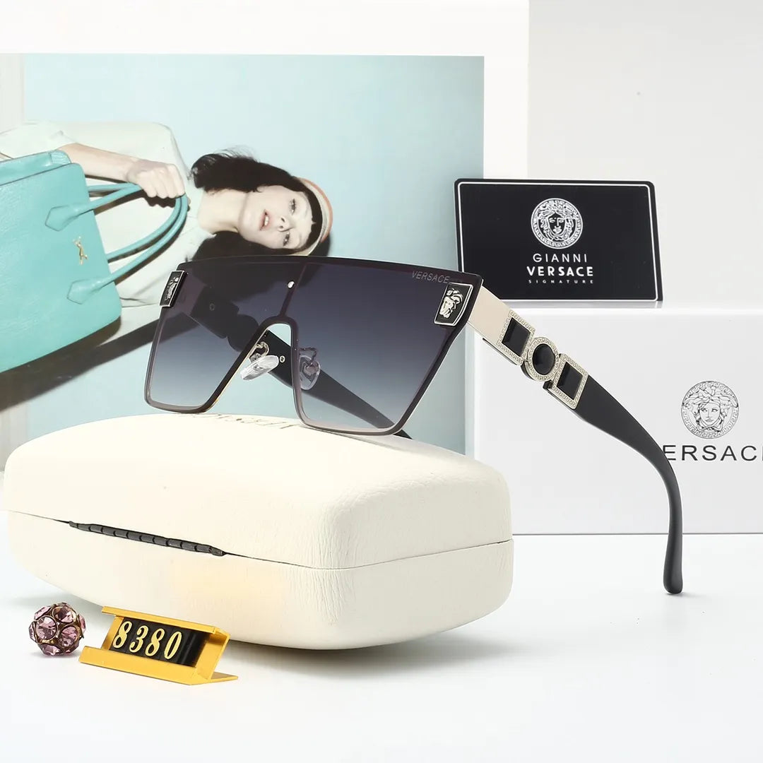 2026 New Fashion Half-Portrait Logo Sunglasses