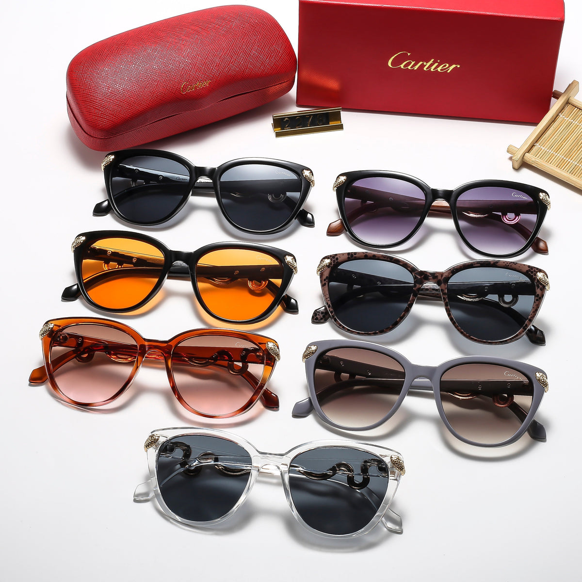 2026 7 colors golden snake logo hot sunglasses
