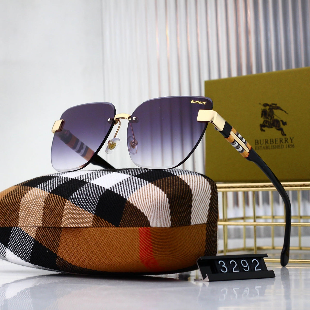 2024 Frameless Metal Gradient Sunglasses
