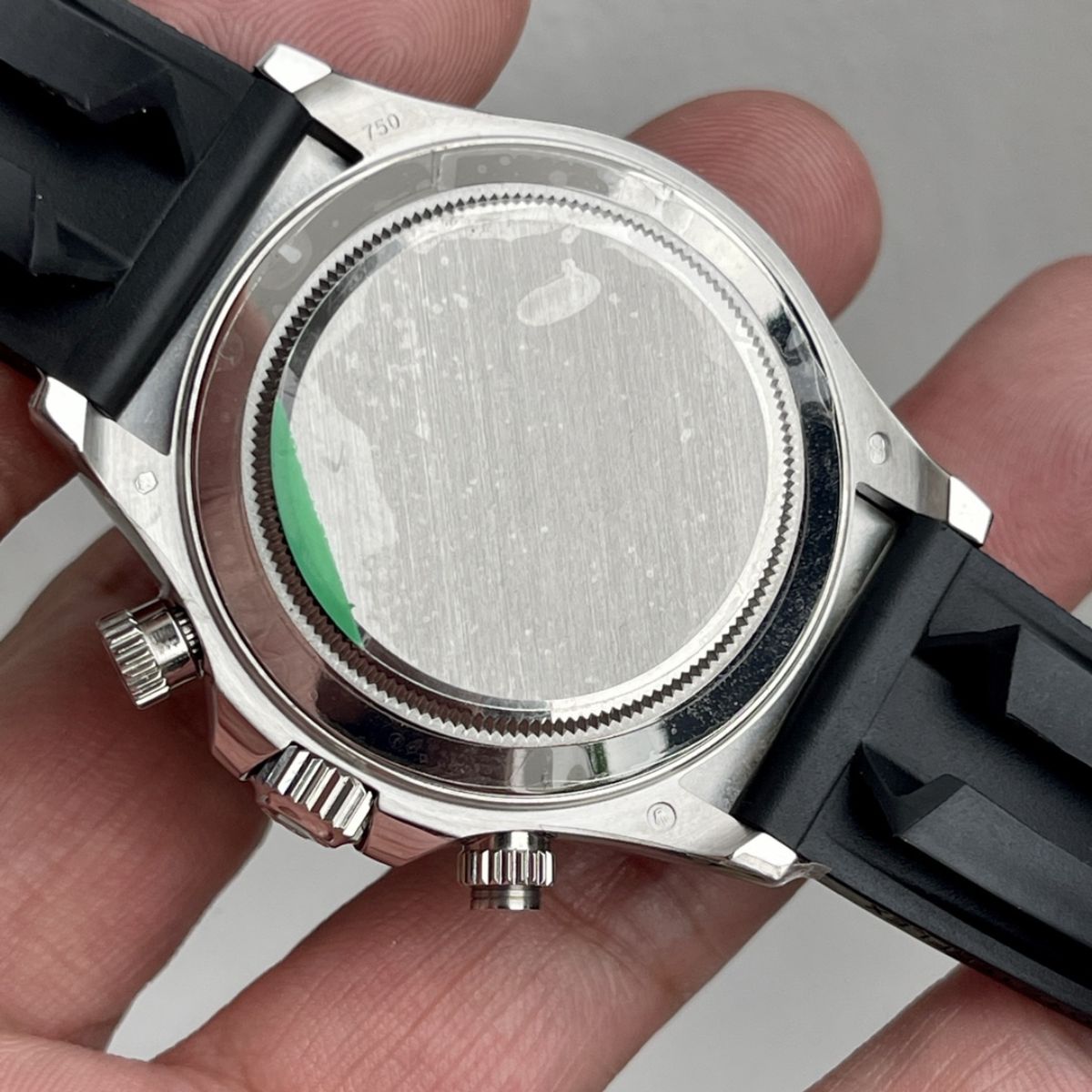 Regency Racing Chronograph 40 mm Rubber Ceramic Bezel Steel and bright black Dial 126519LN 3845
