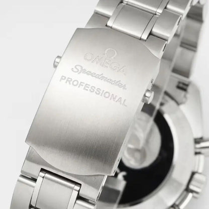Celestial Moon Chronograph Professional 42mm Steel On Steel White Dial 6339