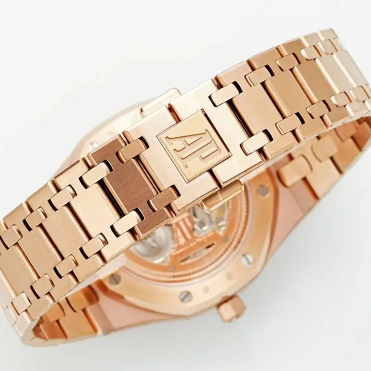 [Super Clone] Prestige Atelier Octagon Sport 39mm White Dial Rose Gold 4443
