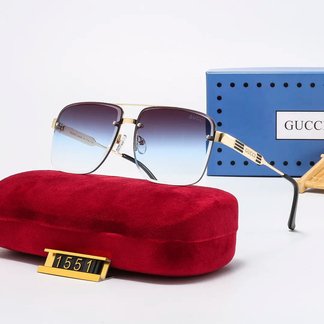 2026 Classic Square Metal Frame Sunglasses
