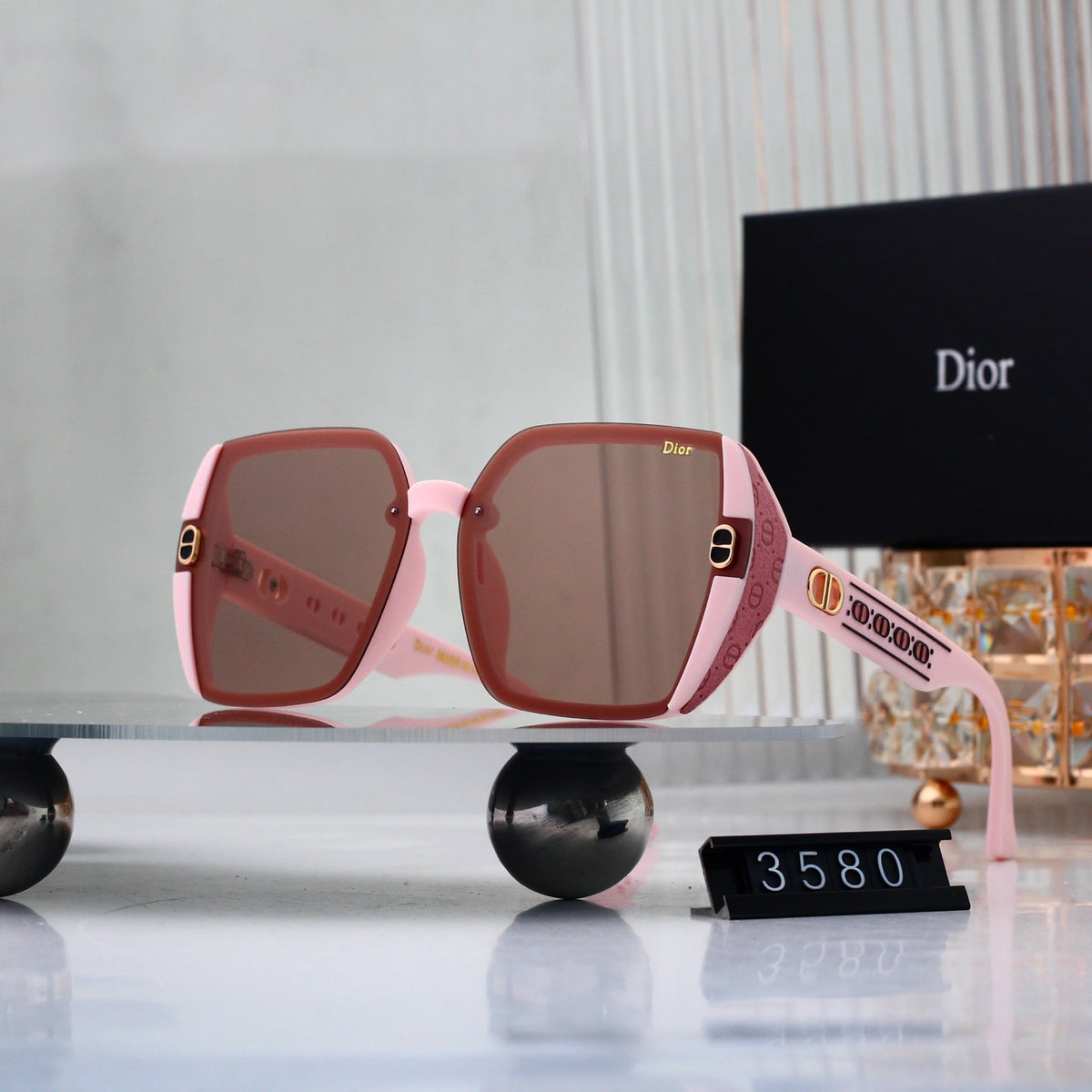 2026 Half Frame Square Gradient Sunglasses