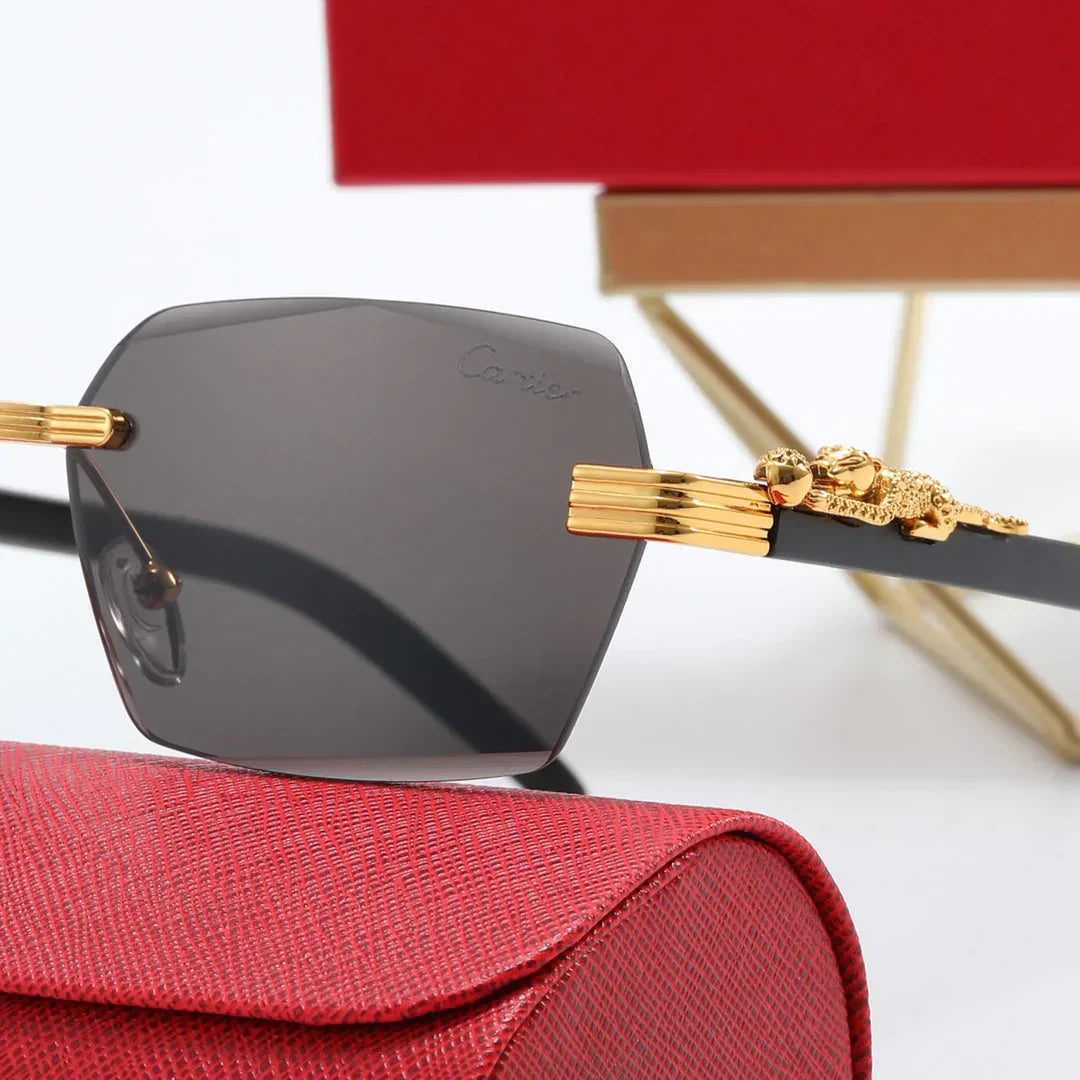 2026 5-color fashionable CAR letter flat sunglasses
