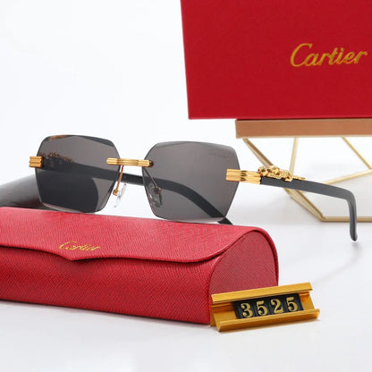 2026 5-color fashionable CAR letter flat sunglasses