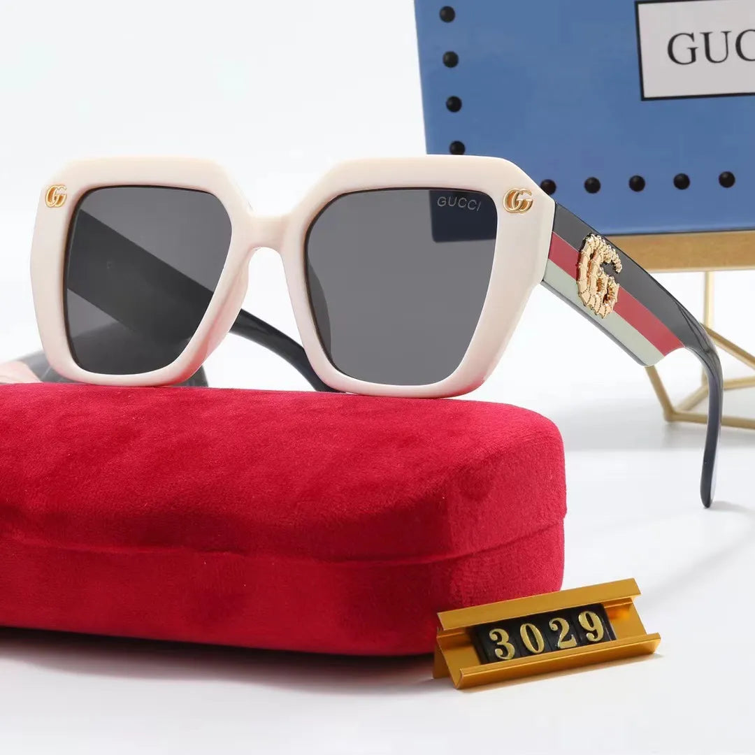 2026 Striped Frame Vintage Sunglasses