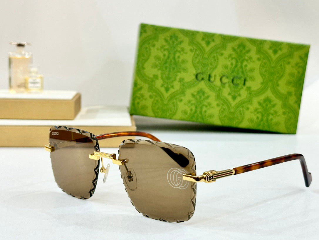 2026 New rimless cut lens sunglasses