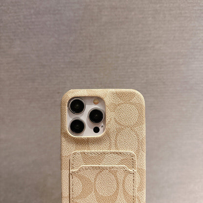 Classic iPhone Case With Card Holder White -JQB240330