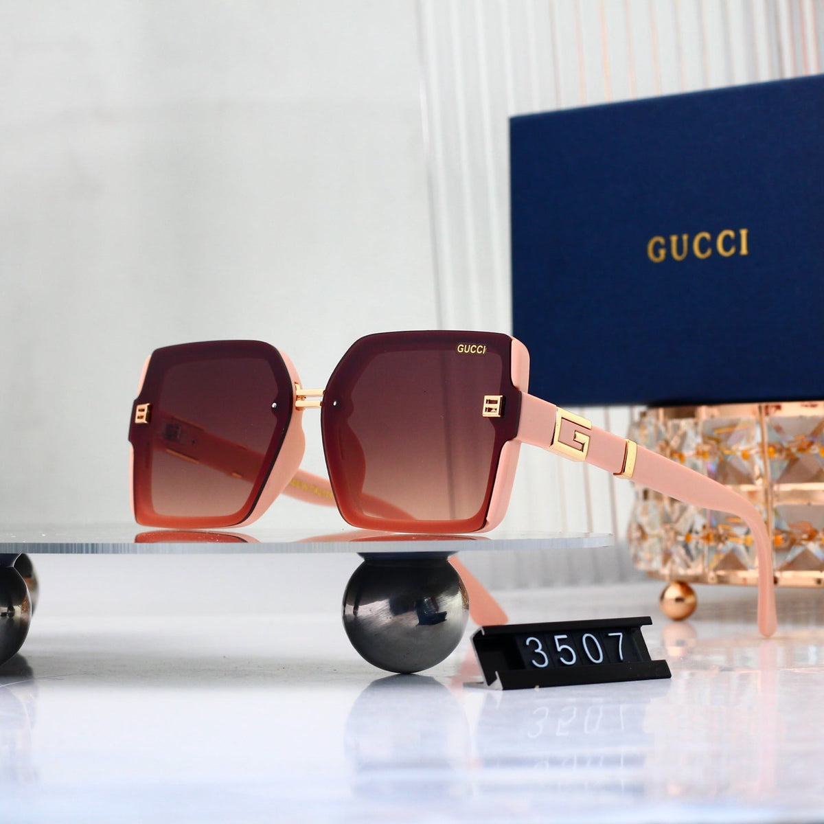 2026 Full Frame Square Gradient Sunglasses