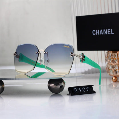 2026 New Half-Frame Metal Sunglasses